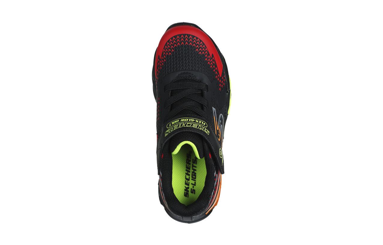 Lookbook (JR) Skechers Flex-Glow Elite ''Zwart Rood'' 400138L-BKRD