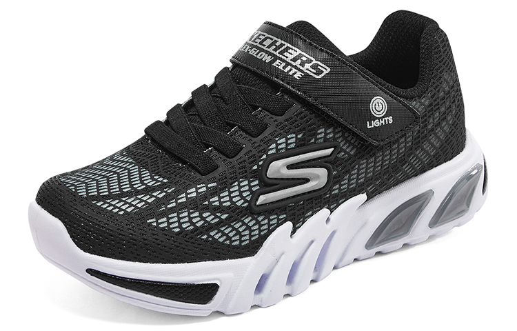 Lookbook (JR) Skechers Flex-Glow Elite ''Schwarz Weiß'' 400137L-BKSL