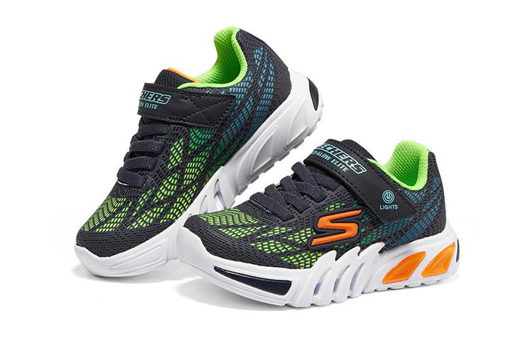 Lookbook (JR) Skechers Flex-Glow Elite ''Blu Luminoso'' Scarpe Luminescenti 400137L-NVMT