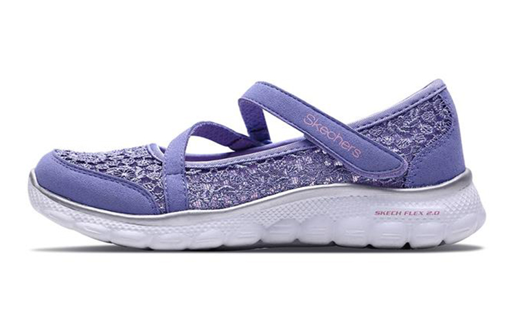 (Youth) Skechers Flex 2.0 'Lavender Pink' 85219L-LVPK