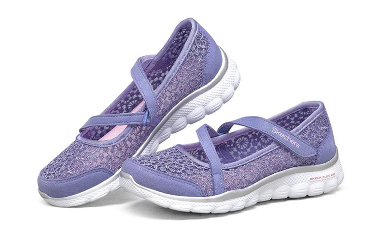 Lookbook (JR) Skechers Flex 2.0 'Lavender Pink' Wanita 85219L-LVPK