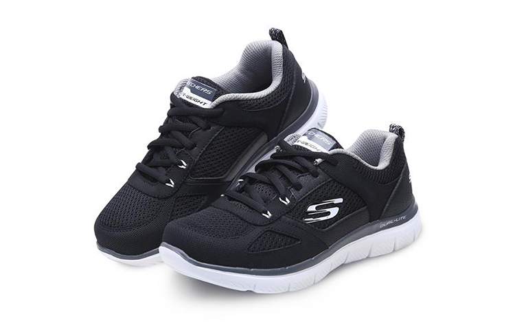 (Youth) Skechers Flex Advantage 2.0 'Black Grey' 圖 3