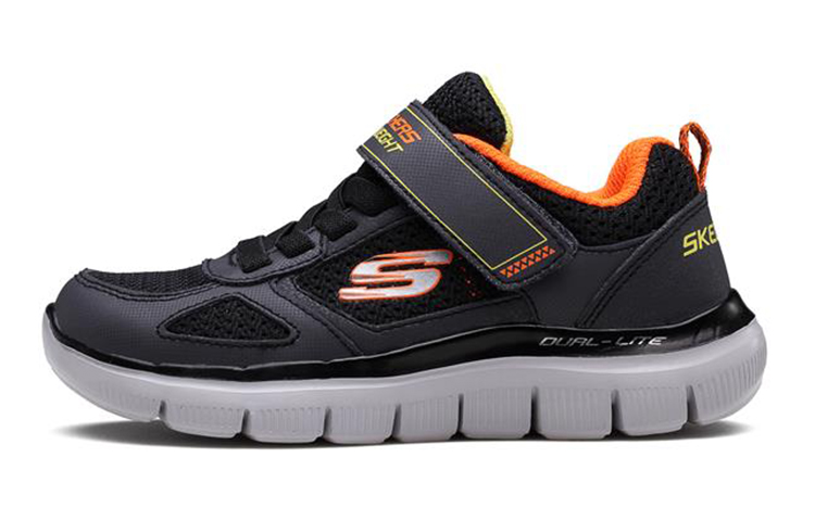 (Youth) Skechers Flex Advantage 2.0 'Orange-Black' 97451L-CCBK