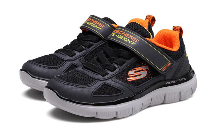 Lookbook (JR) Skechers Flex Advantage 2.0 ''Oranje-Zwart'' 97451L-CCBK