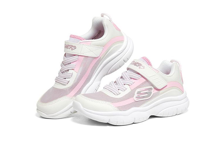 Lookbook (Youth) Skechers Flex Blast 'White Pink' 302552L-WHP