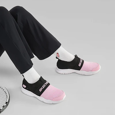 (JR) Scarpe Skechers Flex Blast ''Nero Rosa'' 302579L-BKPK 2