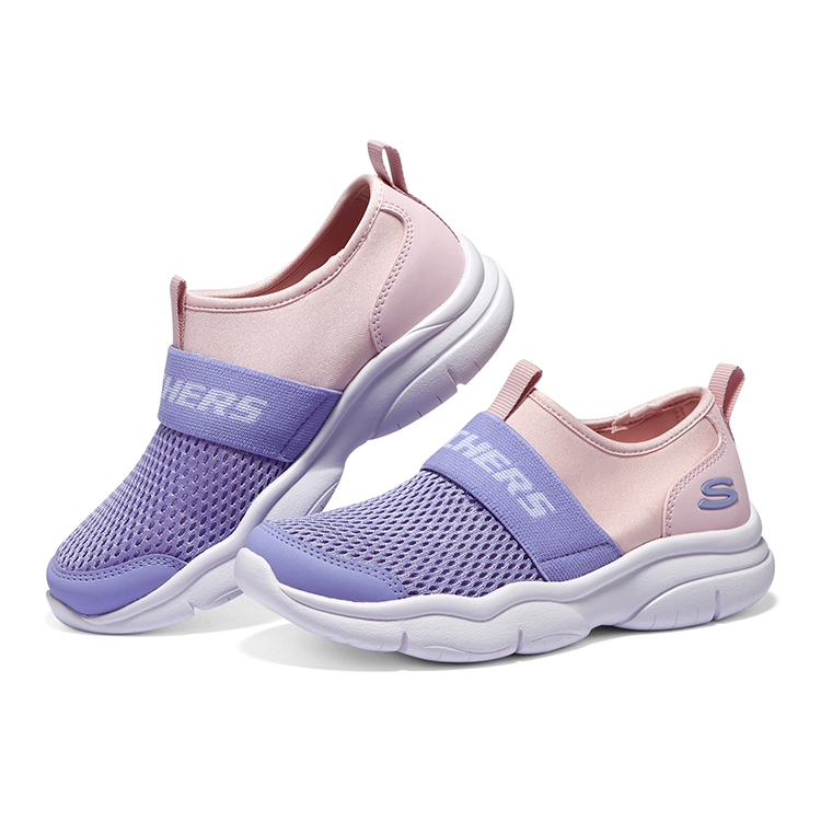 Lookbook (JR) Skechers Flex Blast Schoenen ''Paars Roze Wit'' 302579L-PKLV