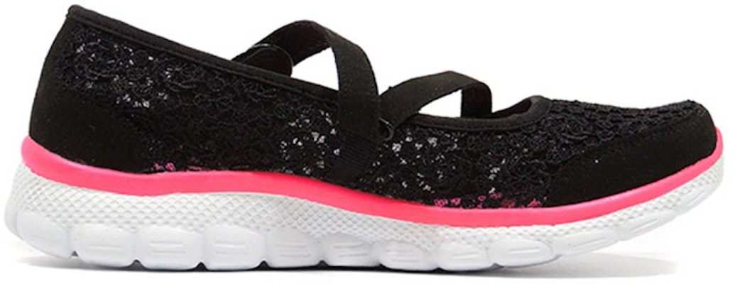 (Youth) Skechers Flex II 'Mary Jane Black' 85219L-BKHP Order (Youth) Skechers Flex II 'Mary Jane Black' 85219L-BKHP