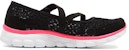 (JR) Skechers Flex II 'Mary Jane Hitam' 85219L-BKHP