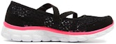 Order (JR) Skechers Flex II 'Mary Jane Hitam' 85219L-BKHP
