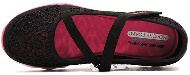 (JR) 斯凯奇Flex II玛丽珍黑色女士鞋 85219L-BKHP Lookbook (JR) 斯凯奇Flex II玛丽珍黑色女士鞋 85219L-BKHP