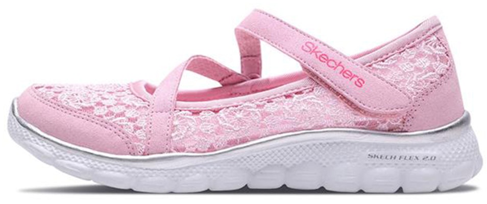 (Youth) Skechers Flex 2.0 'Pink Silver' 85219L-PKSL Buy (Youth) Skechers Flex 2.0 'Pink Silver' 85219L-PKSL