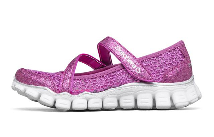 (Youth) Skechers Flex II 'Purple Mary Jane' 81221L-PUR