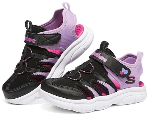 (Youth) Skechers Flex Splash 'Black Purple' 302969L-BKLV Lookbook (Youth) Skechers Flex Splash 'Black Purple' 302969L-BKLV