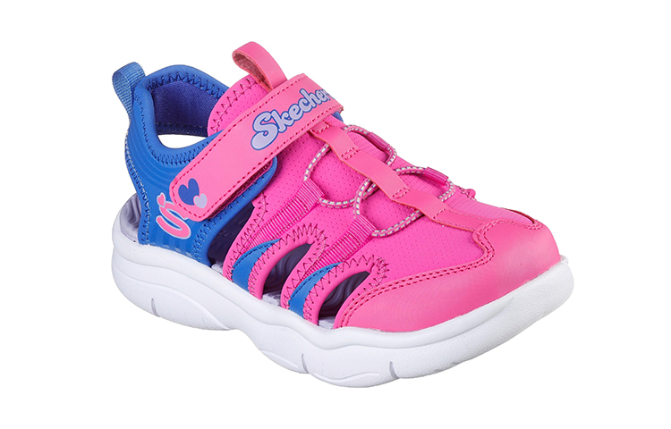 Lookbook (Youth) Skechers Flex Splash 'Blue Peach' 302969L-HPBL