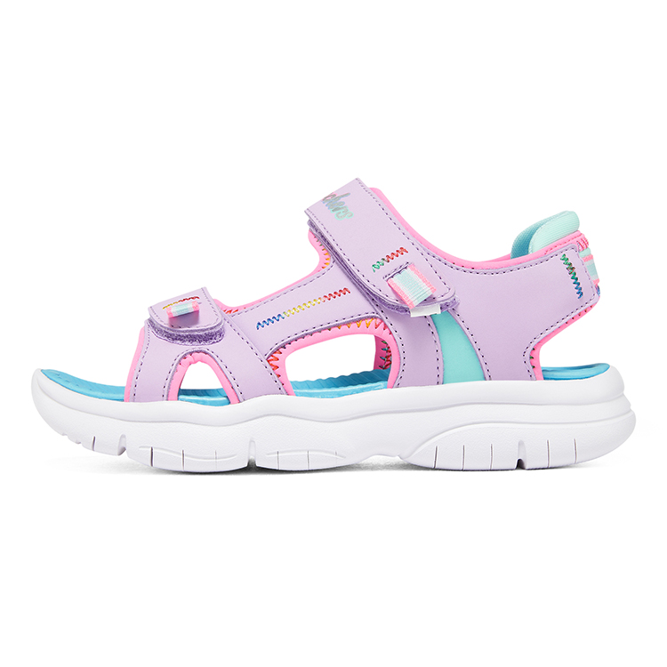 (Youth) Skechers Flex Splash 'Purple Green' 302984L-LVTQ