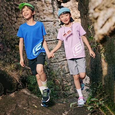 (Youth) Skechers Flex Splash 'Purple Green' 302984L-LVTQ 3