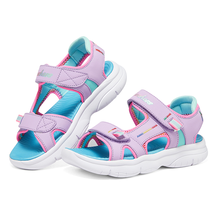Lookbook (Youth) Skechers Flex Splash 'Purple Green' 302984L-LVTQ