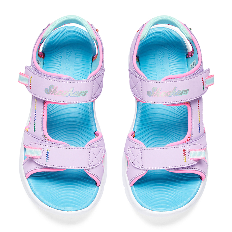Shop (Youth) Skechers Flex Splash 'Purple Green' 302984L-LVTQ