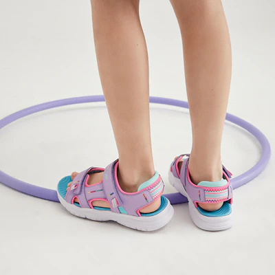 (Youth) Skechers Flex Splash 'Purple Green' 302984L-LVTQ 2
