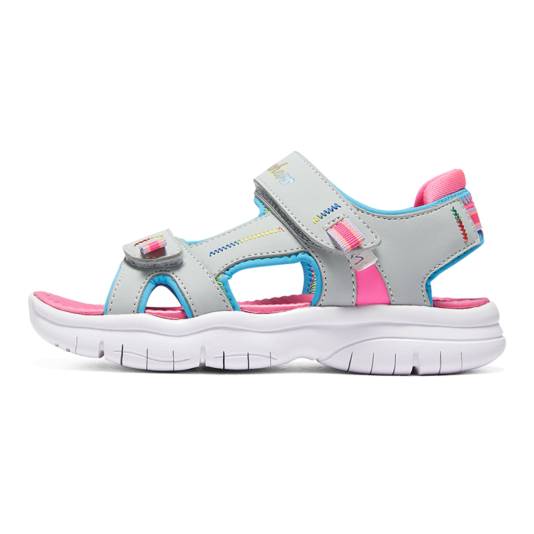 (Youth) Skechers Flex Splash 'Silver Pink' 302984L-SLPK