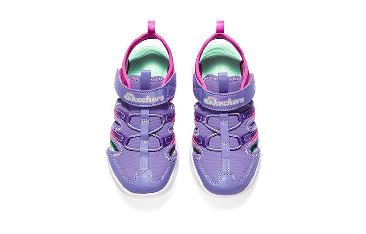 Shop (Youth) Skechers Flex Splash Sandal 'Purple Peach Red' 302969L-LVHP