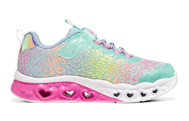 Order (Youth) Skechers Flutter Heart Lights 'Green Multicolor' 302314L-TQMT