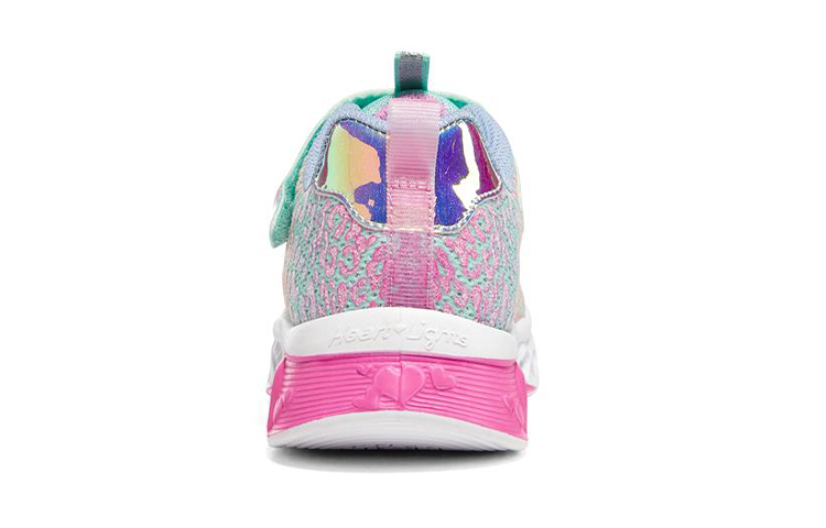 Shop (Youth) Skechers Flutter Heart Lights 'Green Multicolor' 302314L-TQMT