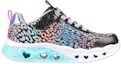 Order (JR) Skechers Flutter Heart Lights ''Loves Wild'' Schuhe für Mädchen 302314L-BKMT