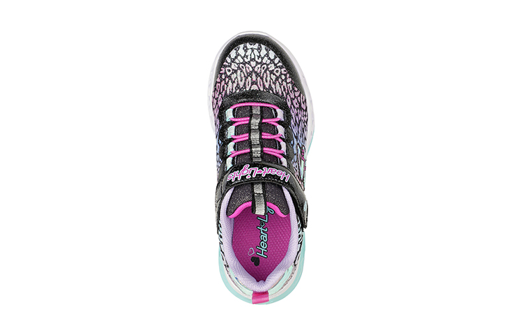 Shop (JR) Skechers Flutter Heart Lights ''Loves Wild'' Schuhe für Mädchen 302314L-BKMT
