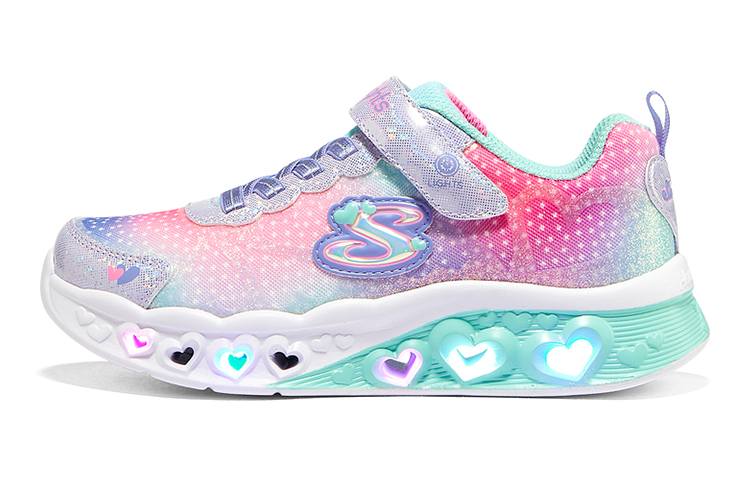 (Youth) Skechers Flutter Heart Lights 'Purple Multi'