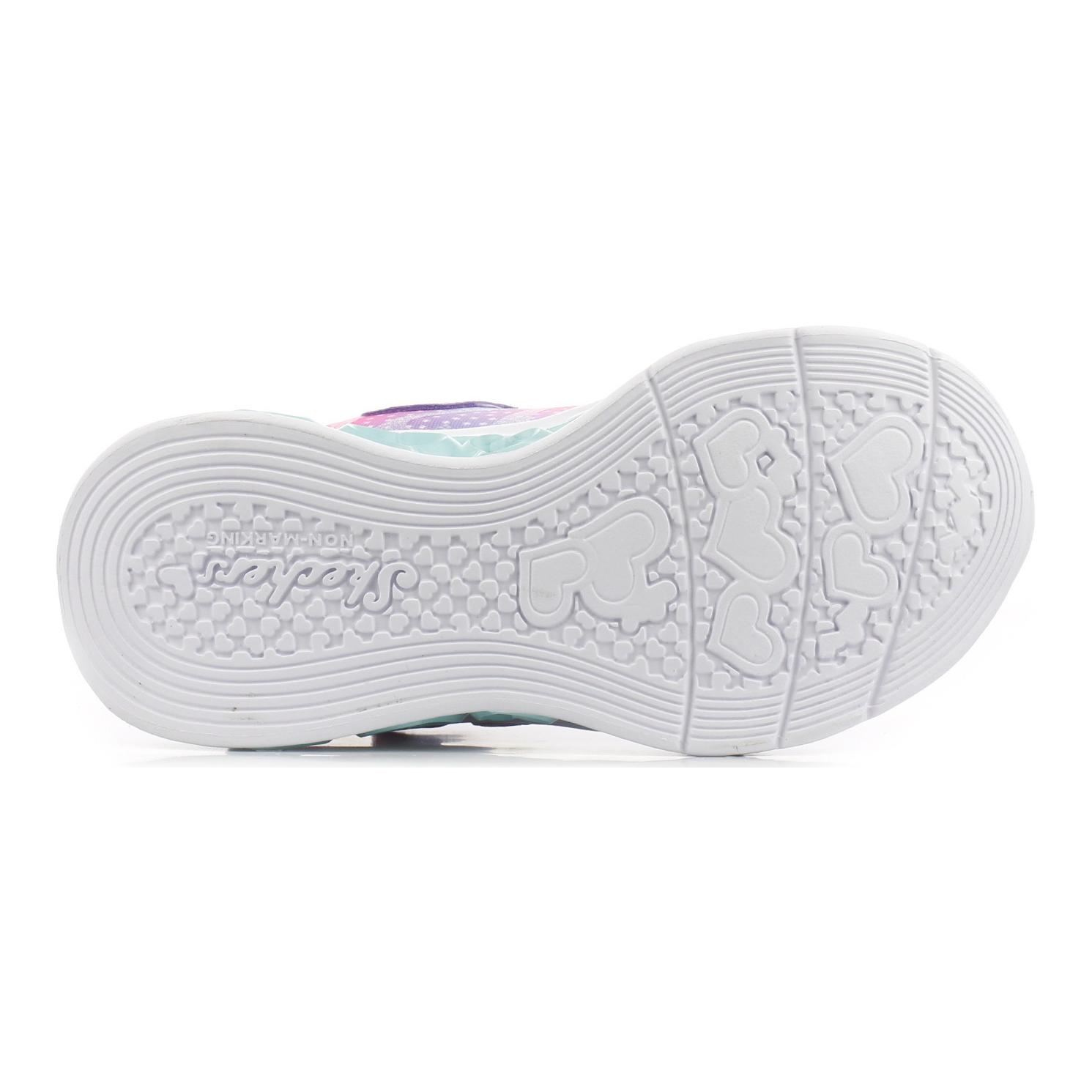 (Youth) Skechers Flutter Heart Lights 'Purple Multi' 圖 6