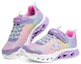Lookbook (Youth) Skechers Flutter Heart Lights 'Purple Rainbow' 302314L-LVMT