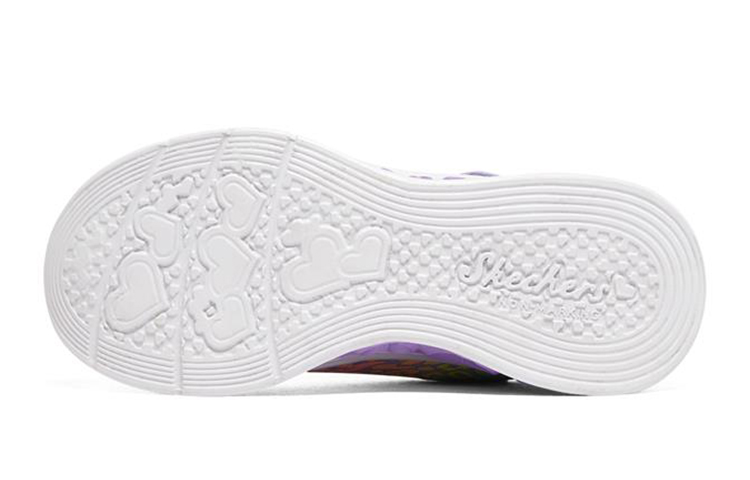 Purchase (Youth) Skechers Flutter Heart Lights 'Purple Rainbow' 302314L-LVMT