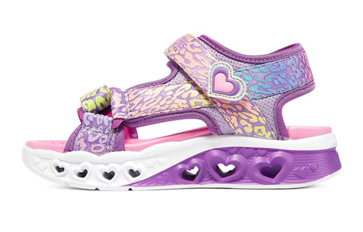 (Youth) Skechers Flutter Hearts Sandal 'Purple Rainbow' 302967L-LVMT