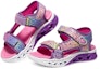 Lookbook (JR) Skechers Sandal Flutter Hearts 'Purple Rainbow' - Ungu Pelangi 302967L-LVMT