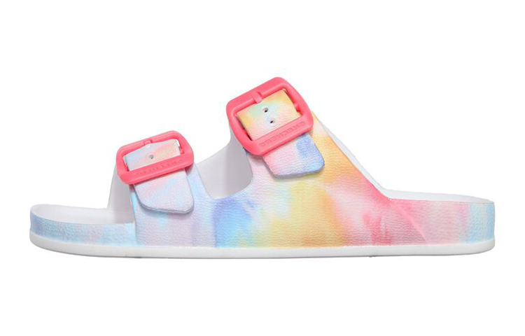 (Youth) Skechers Foamies: Cali Blast White Multicolor 'Summer Dreaming' 308020L-MLT