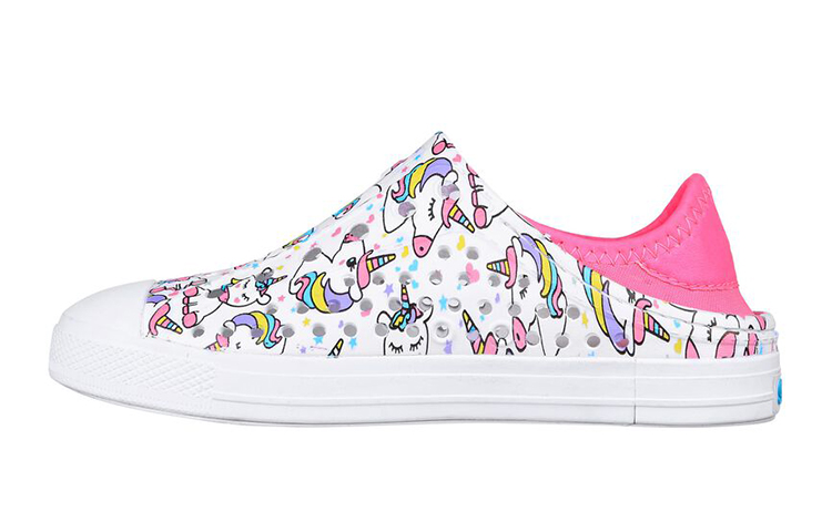 (Youth) Skechers Foamies: Guzman Steps 'White Pink' 308060L-WMLT