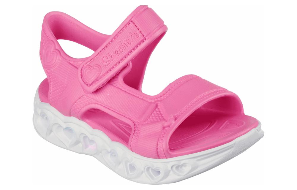 (Youth) Skechers Foamies: Heart Lights Sandal 'Always Flashy Pink' 圖 3
