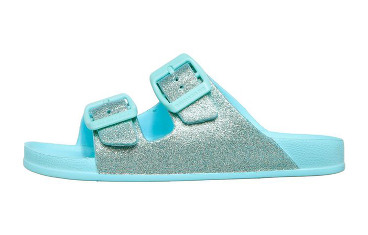 (Youth) Skechers Foamies Cali Blast 'Summer Sparkles Green' 308019L-TURQ