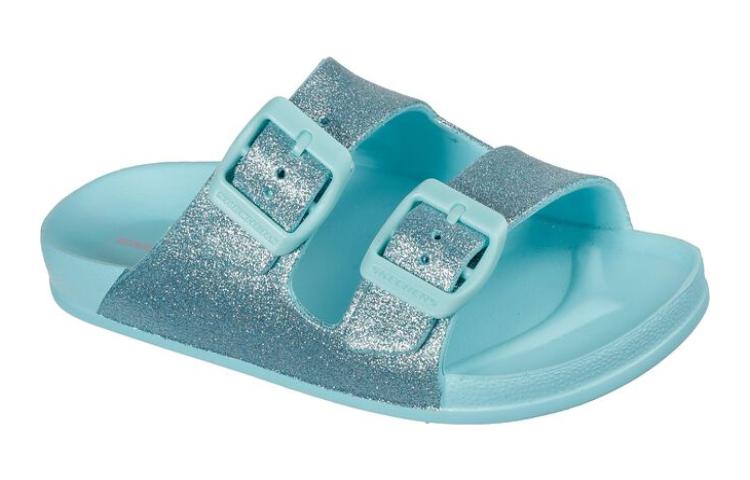 Lookbook (Youth) Skechers Foamies Cali Blast 'Summer Sparkles Green' 308019L-TURQ