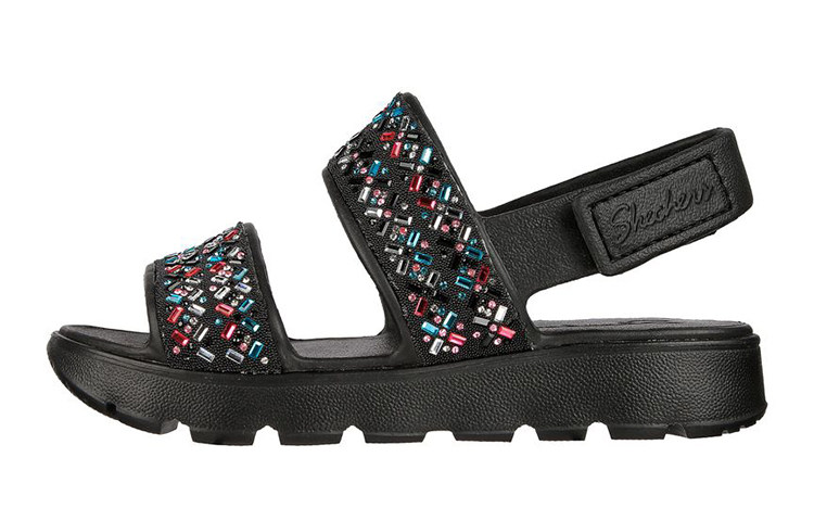 (Youth) Skechers Foamies Footsteps 'Lil Glam Party - Black' 308170L-BLK