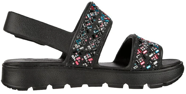 大童 Skechers Foamies:足蹤-小小炫麗派對 運動休閒涼鞋 黑 Order 大童 Skechers Foamies:足蹤-小小炫麗派對 運動休閒涼鞋 黑