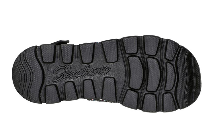 Shop 大童 Skechers Foamies：足蹤-小小炫麗派對 運動休閒涼鞋 黑