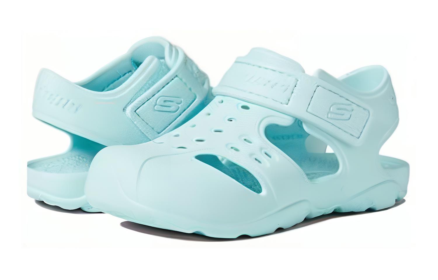 (Youth) Skechers Foamies Wave Blast 'Mint Green' 圖 2