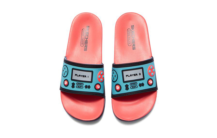 Shop 大童 Skechers Gambix 3 運動休閒拖鞋 黑藍粉