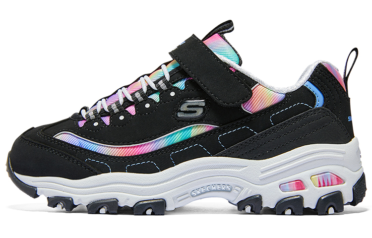 (Youth) Skechers DLITES 'Black Multi' 303905L-BKMT
