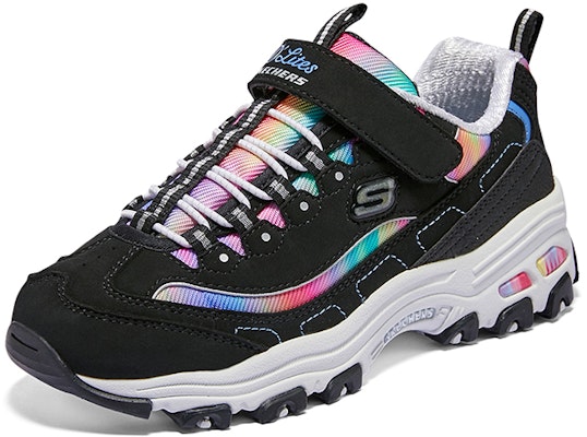大童 Skechers Girls 舒適品味輕便 減震耐磨 兒童休閒鞋 黑彩色 Shop 大童 Skechers Girls 舒適品味輕便 減震耐磨 兒童休閒鞋 黑彩色
