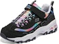 Shop 大童 Skechers Girls 舒適品味輕便 減震耐磨 兒童休閒鞋 黑彩色