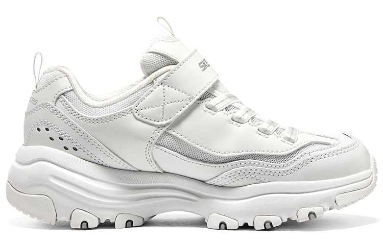 (Youth) Skechers D'lites 1.0 Chunky Shoes 'White' 圖 2